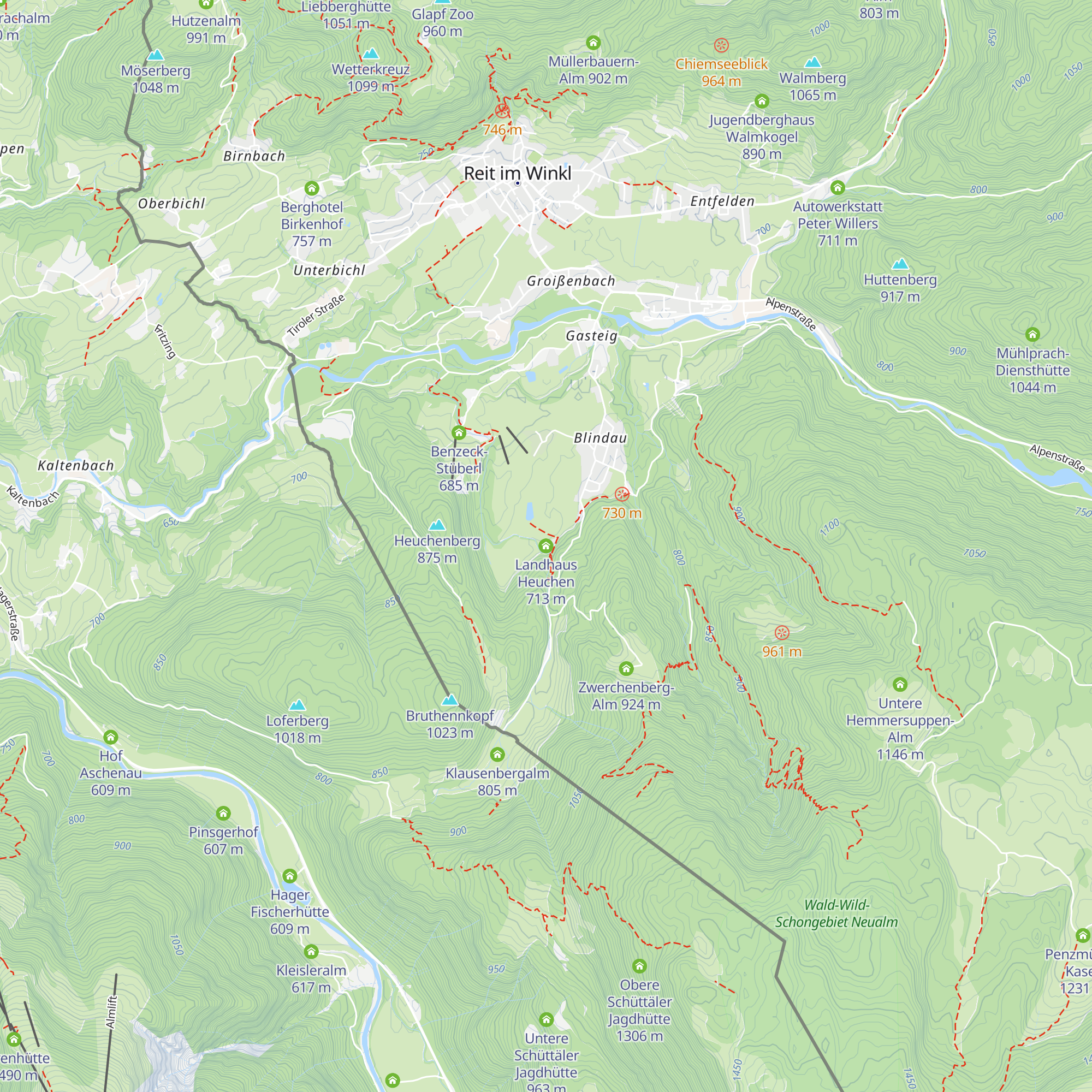 Landhaus Heuchen map