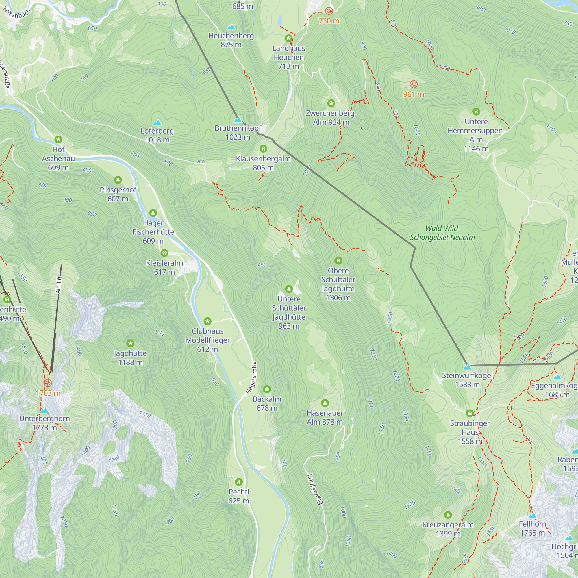 Untere Schüttäler Jagdhütte map