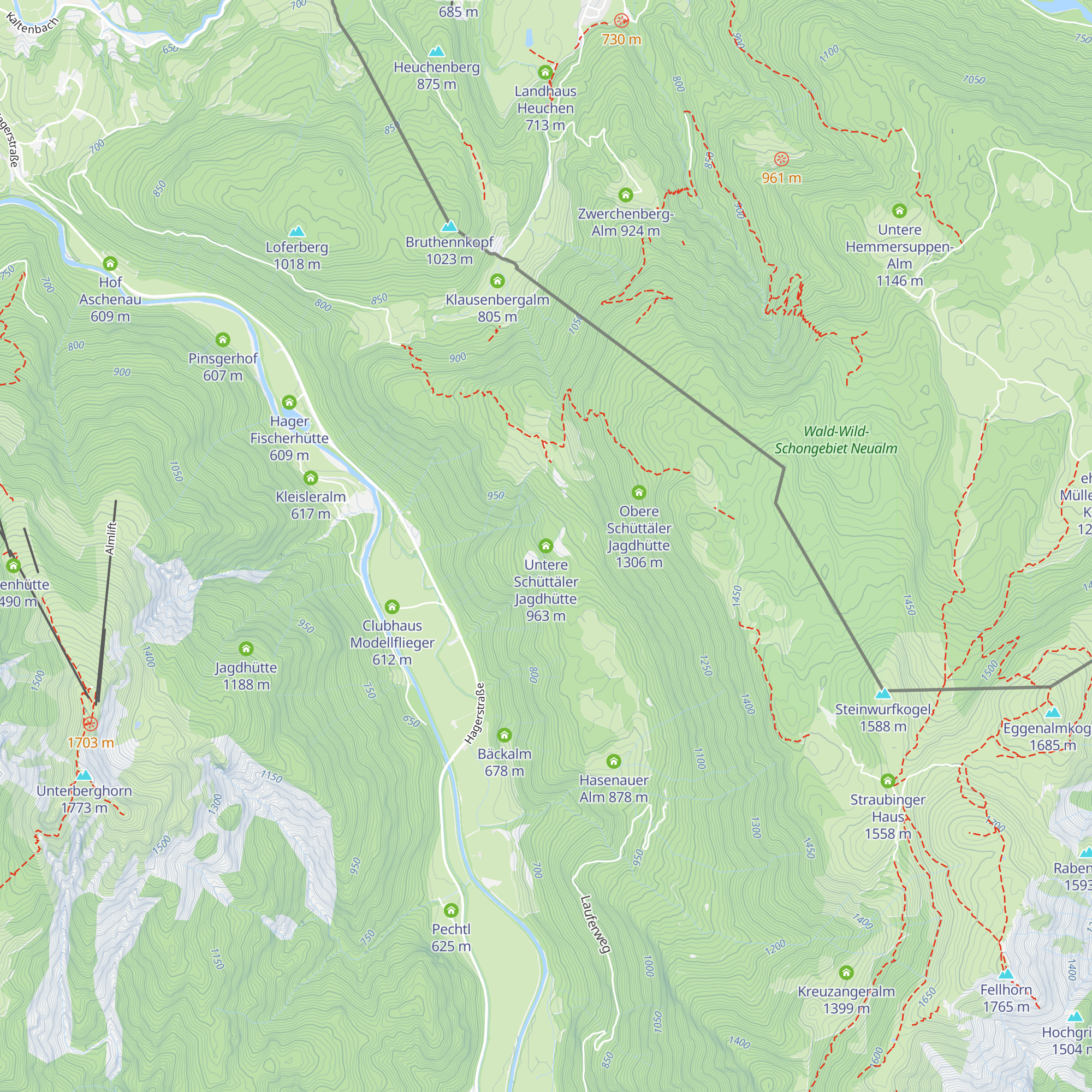 Untere Schüttäler Jagdhütte map