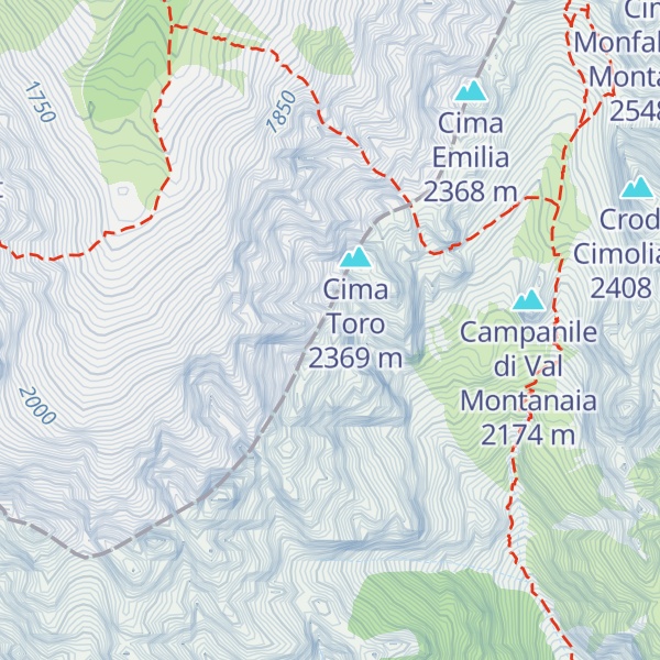 Map of Punta Pia