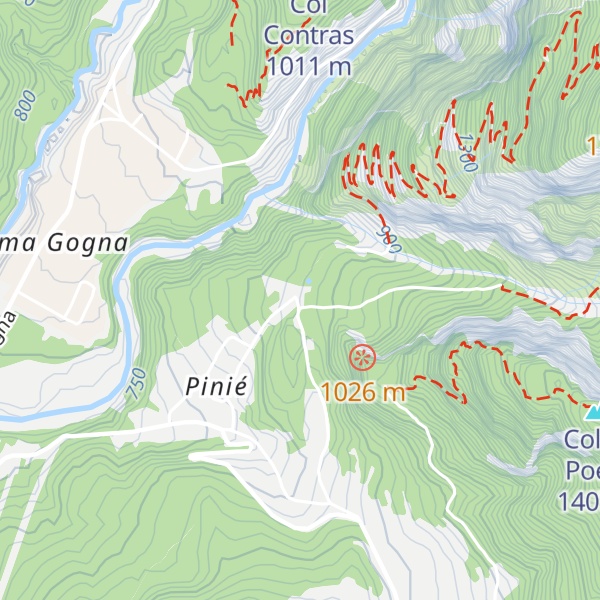 Map of chalet pino solitario