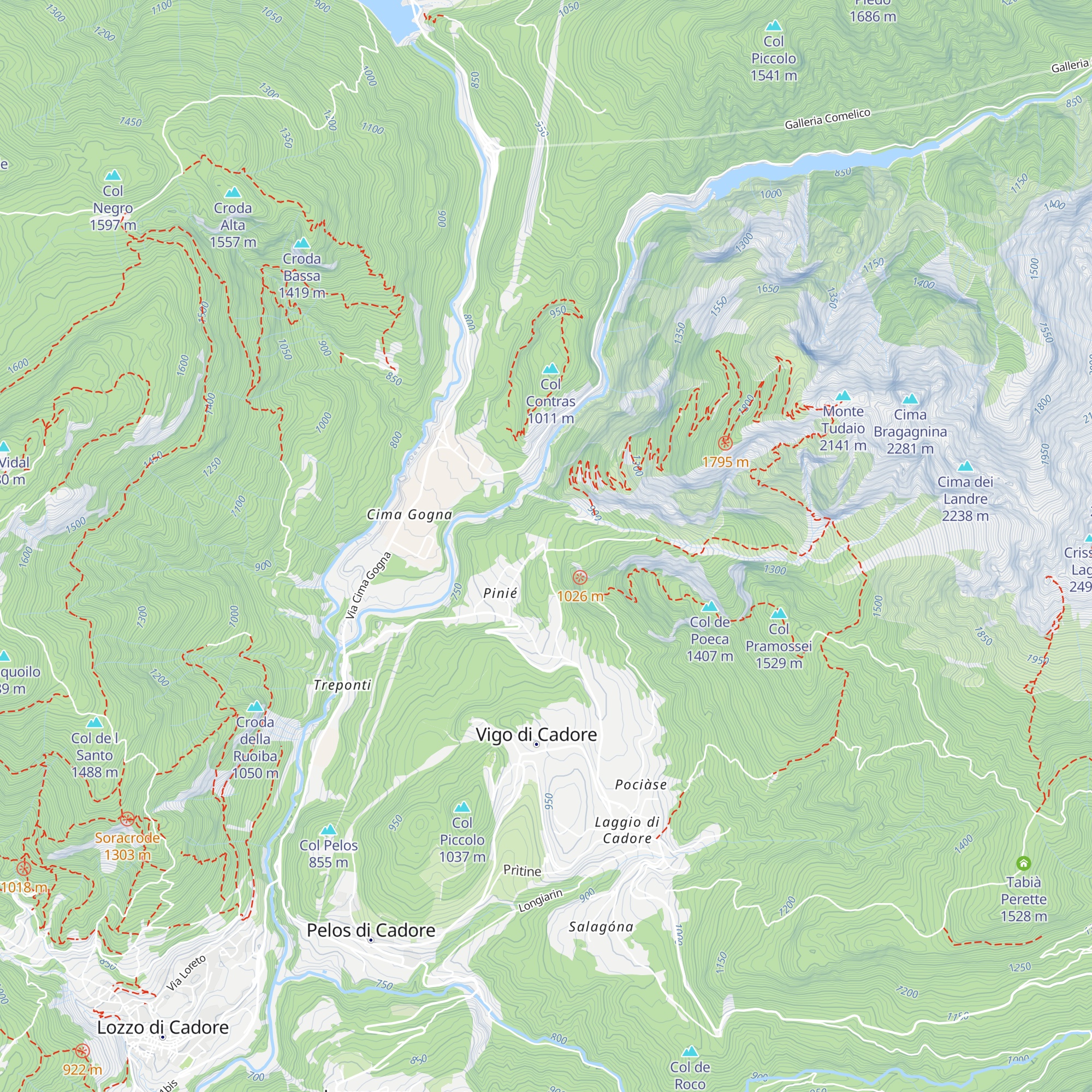 chalet pino solitario map