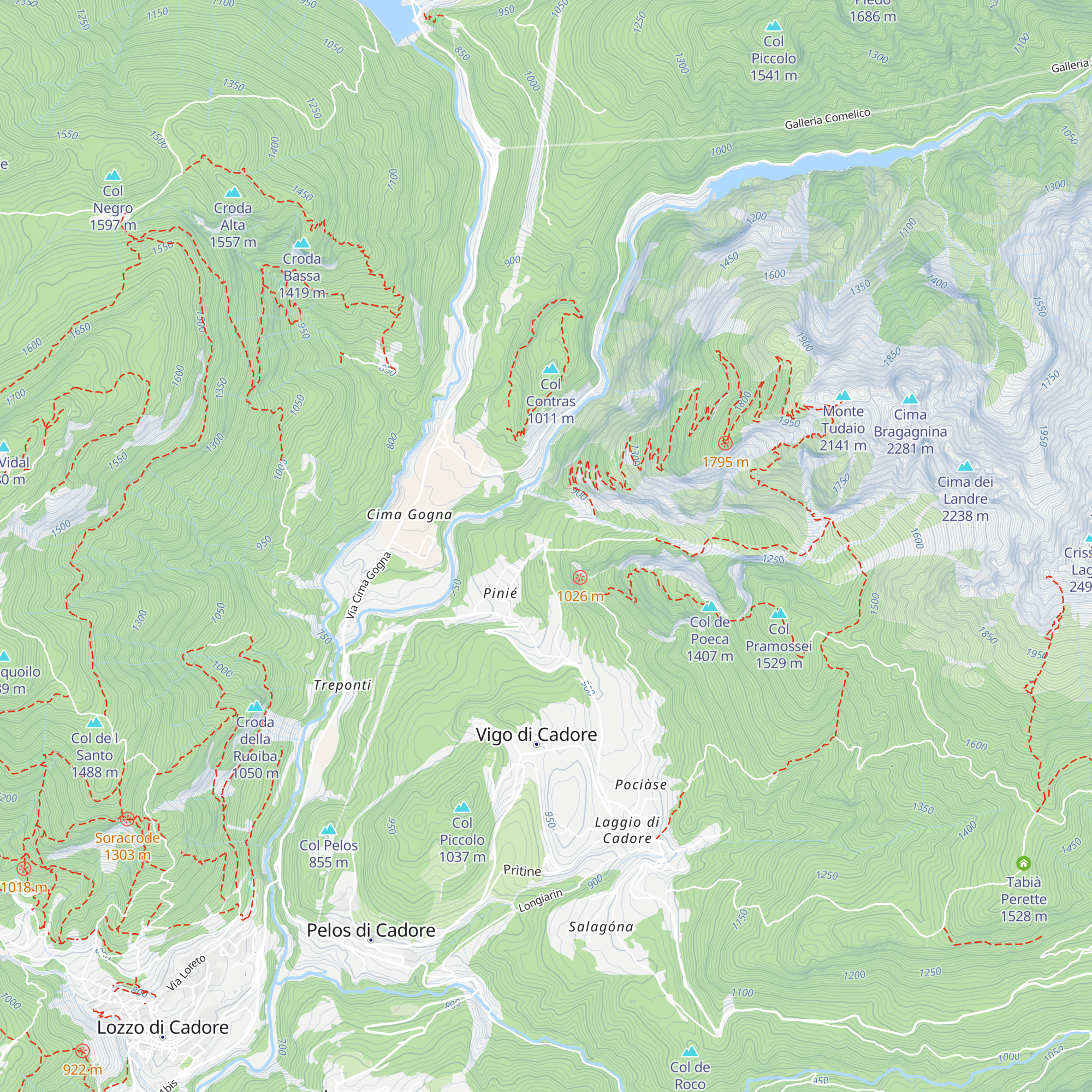chalet pino solitario map