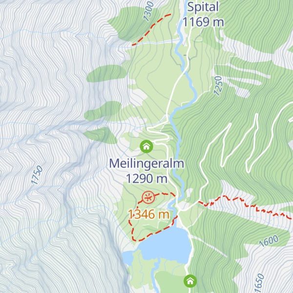 Map of Meilingeralm