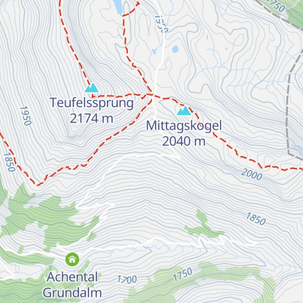 Map of Achental Hochalm