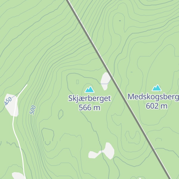 Map of Skjærberget