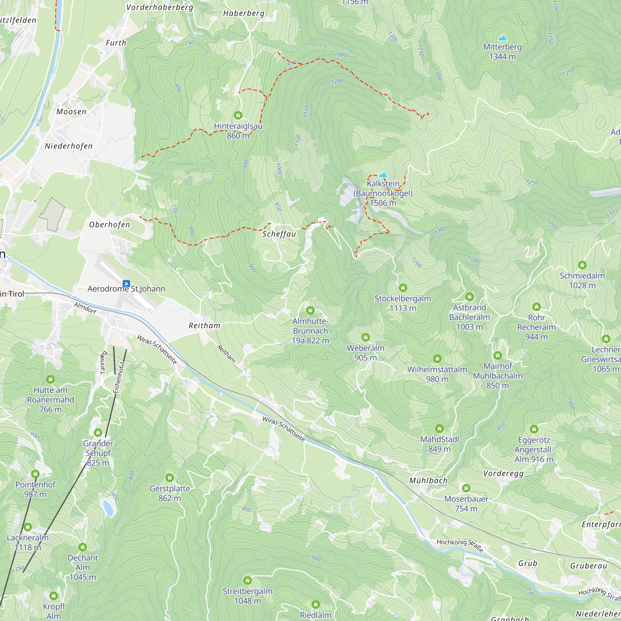 Almhütte-Brunnach 19a map