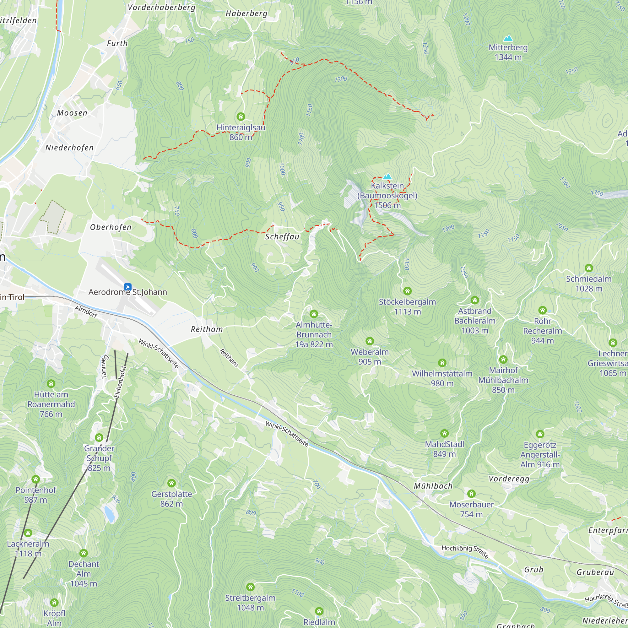 Almhütte-Brunnach 19a map
