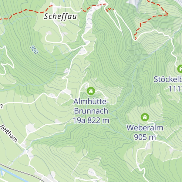 Map of Almhütte-Brunnach 19a