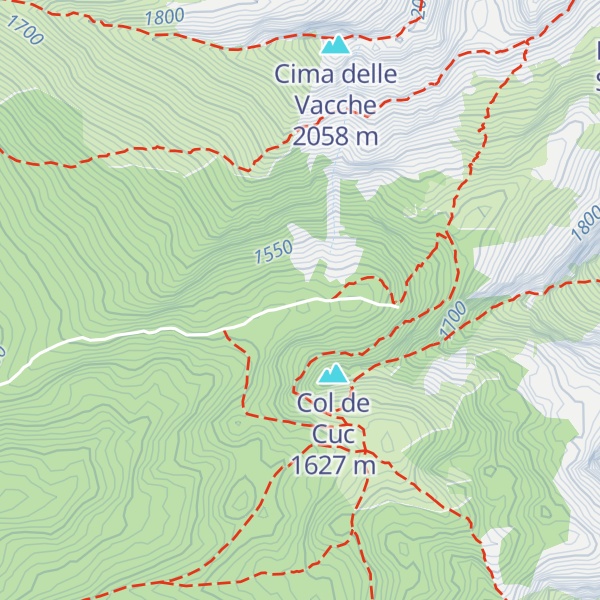 Map of Baracca degli Alpini
