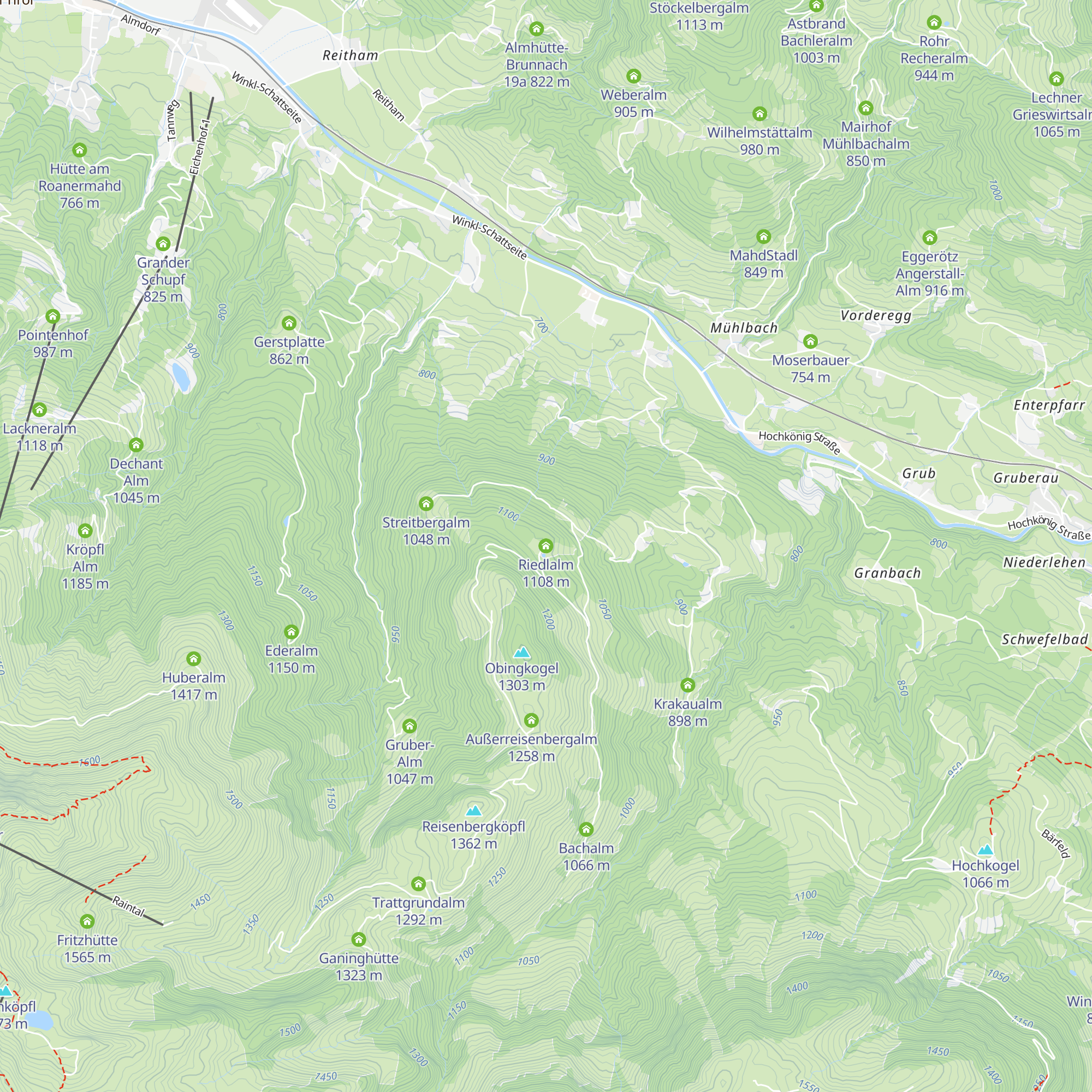 Riedlalm map
