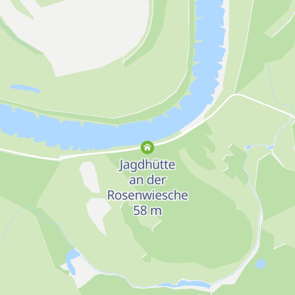Map of Jagdhütte an der Rosenwiesche