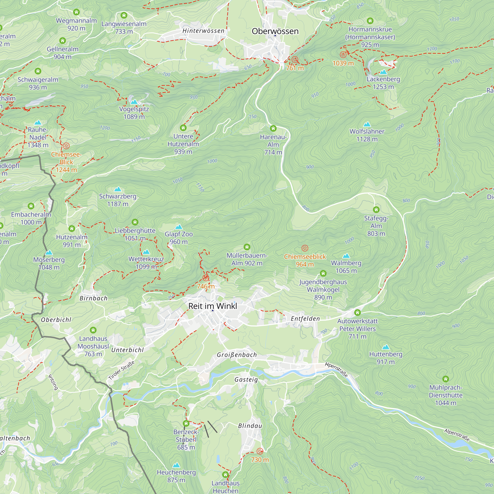 Müllerbauern-Alm map