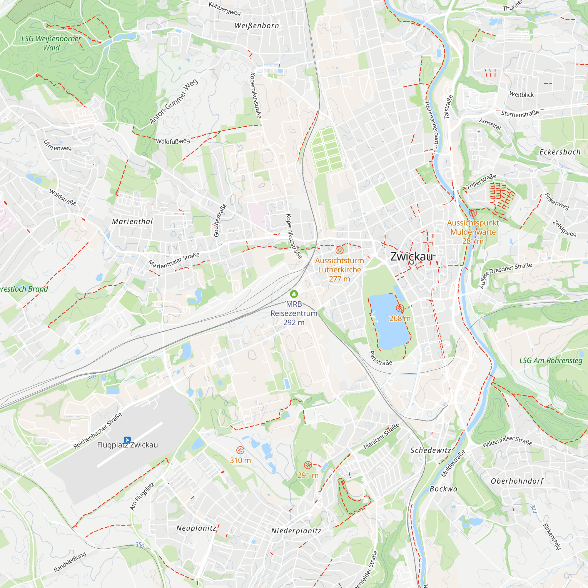 MRB Reisezentrum map