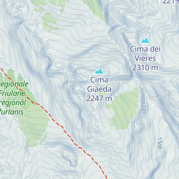 Map of Monte Vacalizza