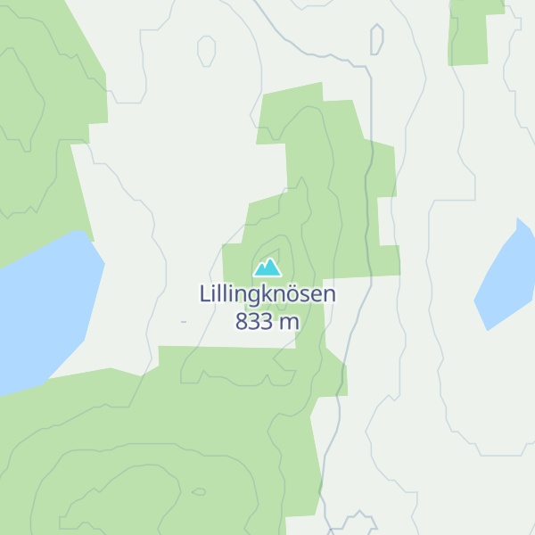 Map of Lillingknösen