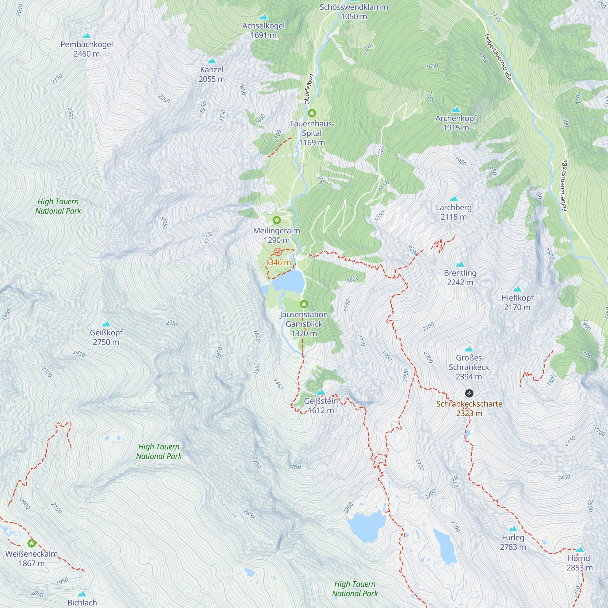 Jausenstation Gamsblick map