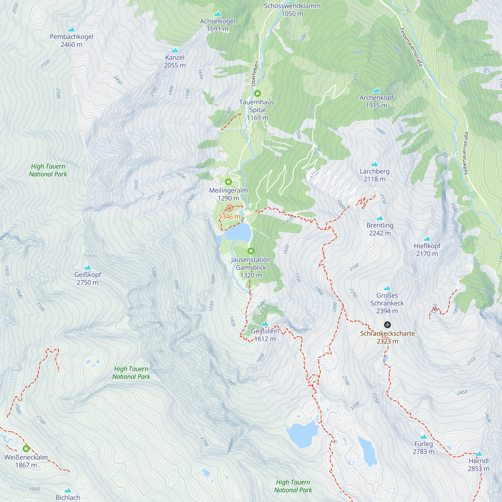 Jausenstation Gamsblick map