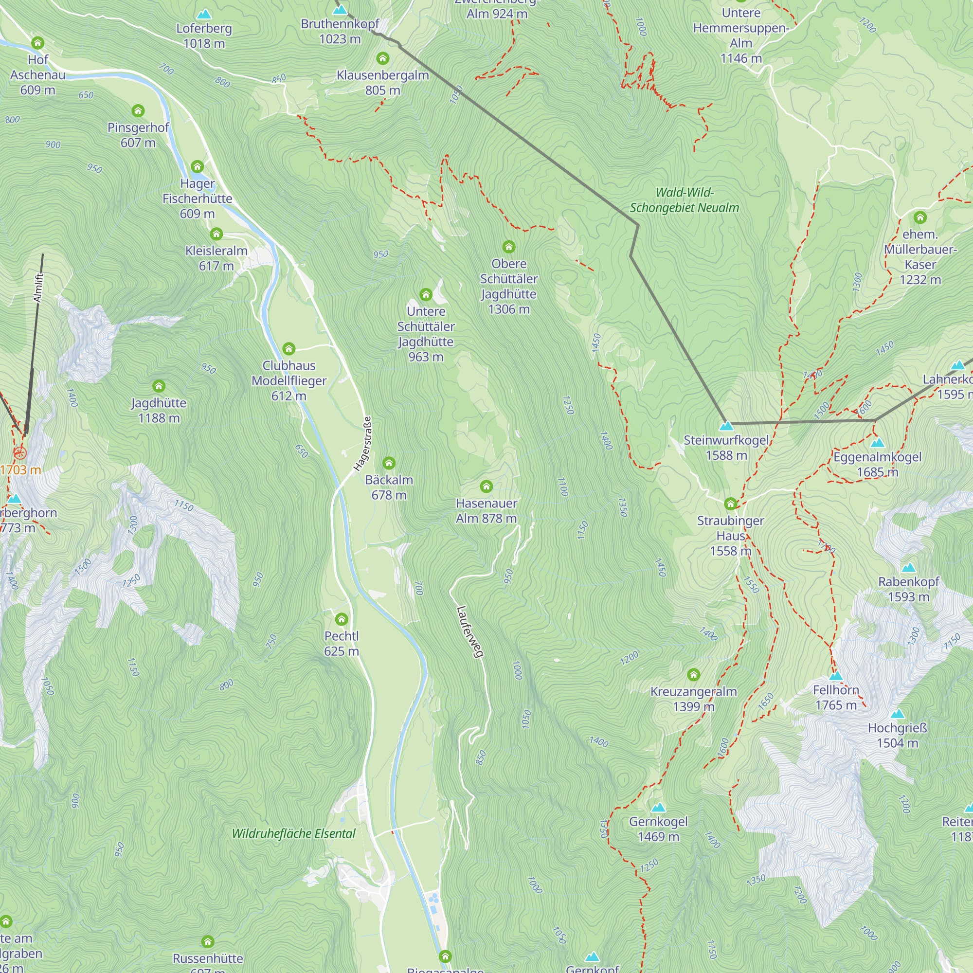 Hasenauer Alm map
