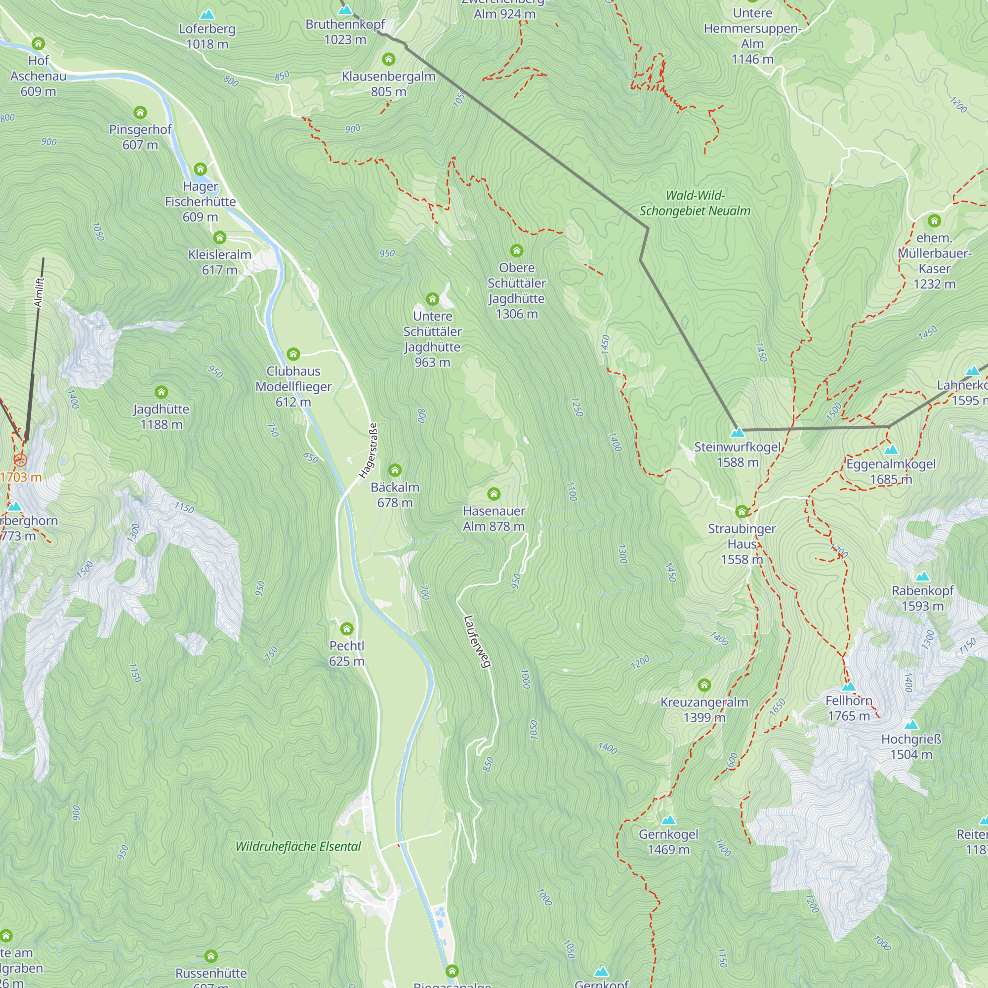 Hasenauer Alm map
