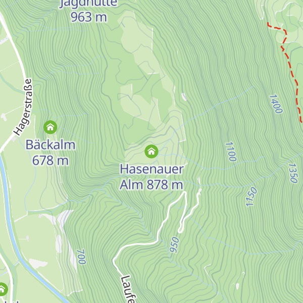 Map of Hasenauer Alm