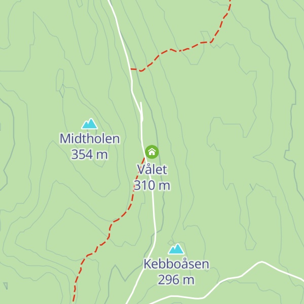 Map of Vålet