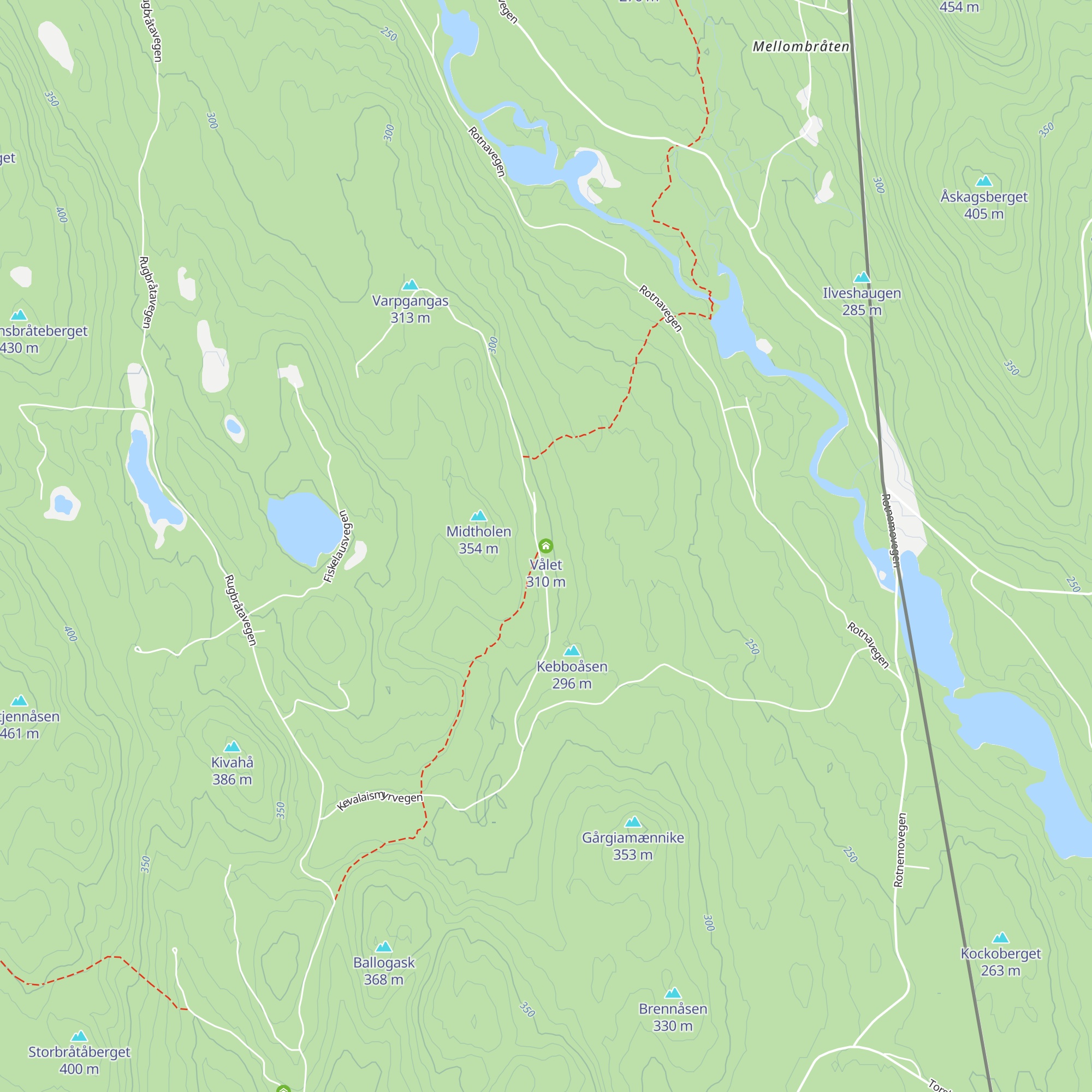 Vålet map