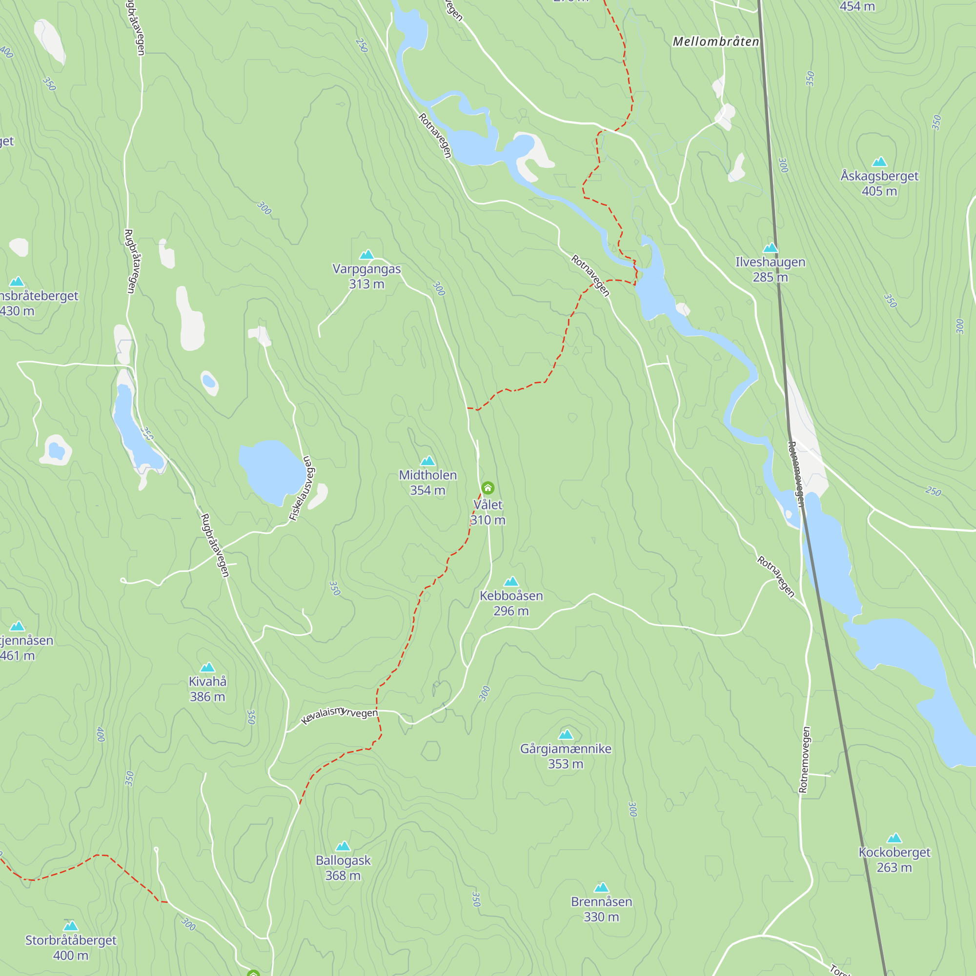 Vålet map