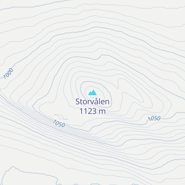 Map of Storvålen