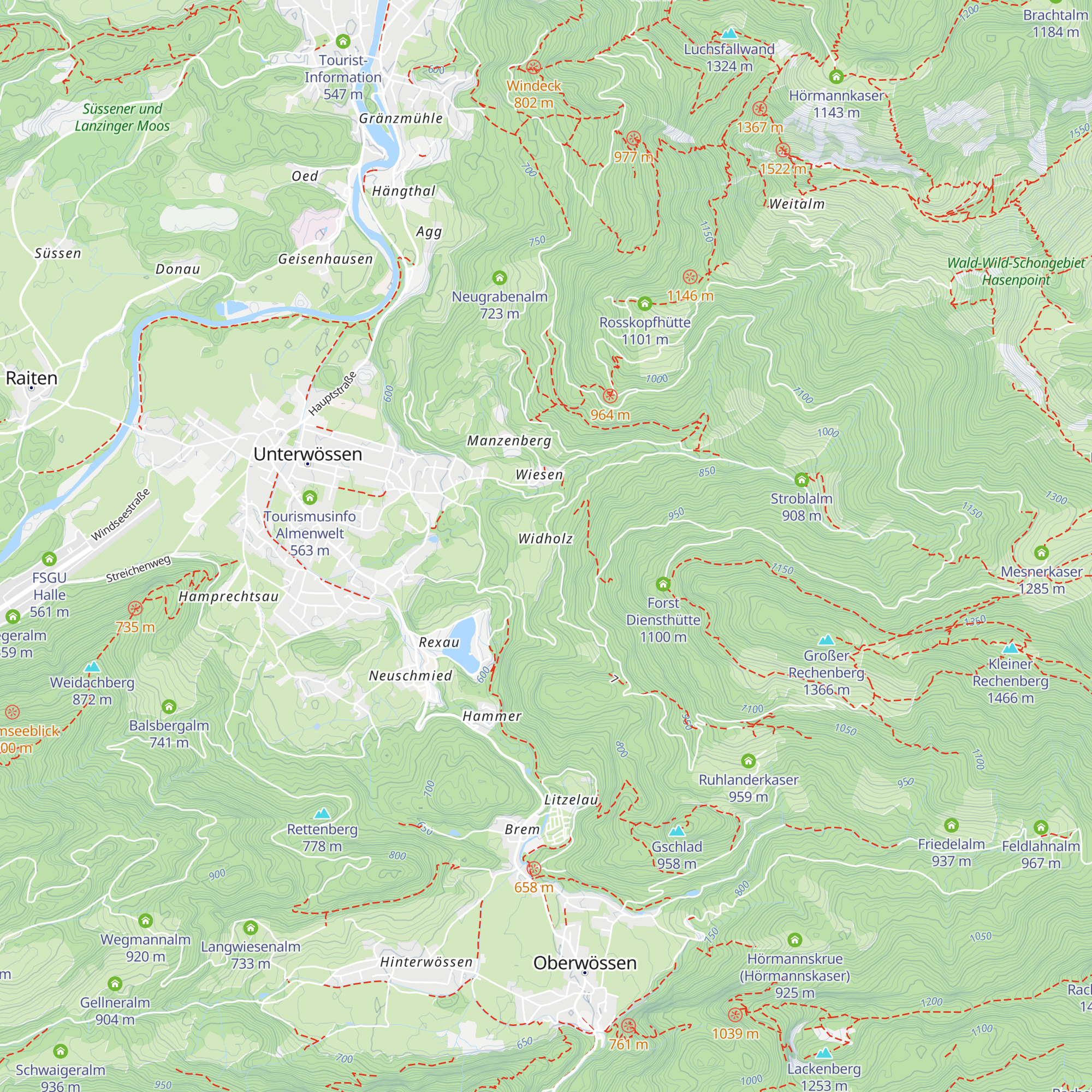 Unterwidholzer Hof map