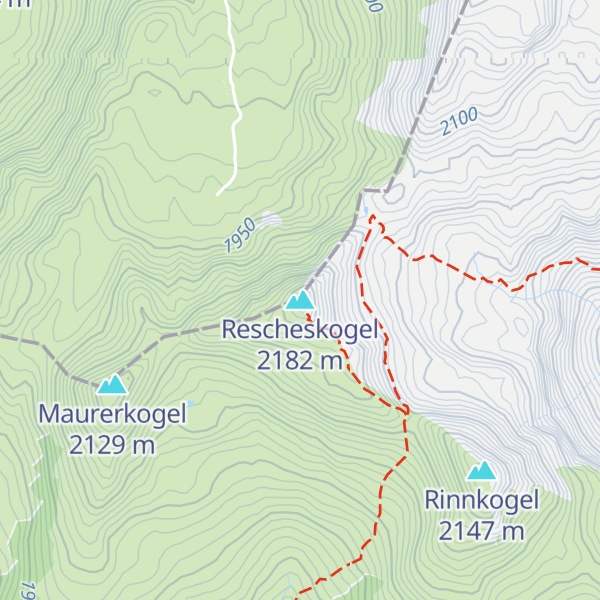 Map of Rescheskogel