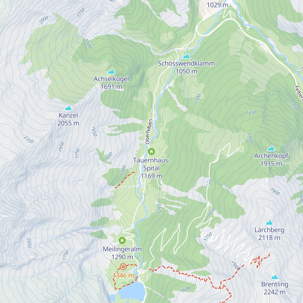 Tauernhaus-Spital map
