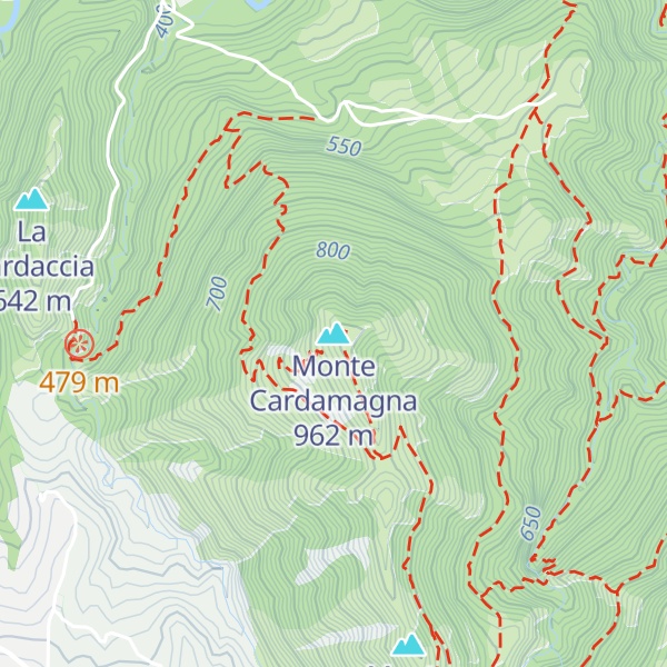 Map of Monte Cardamagna