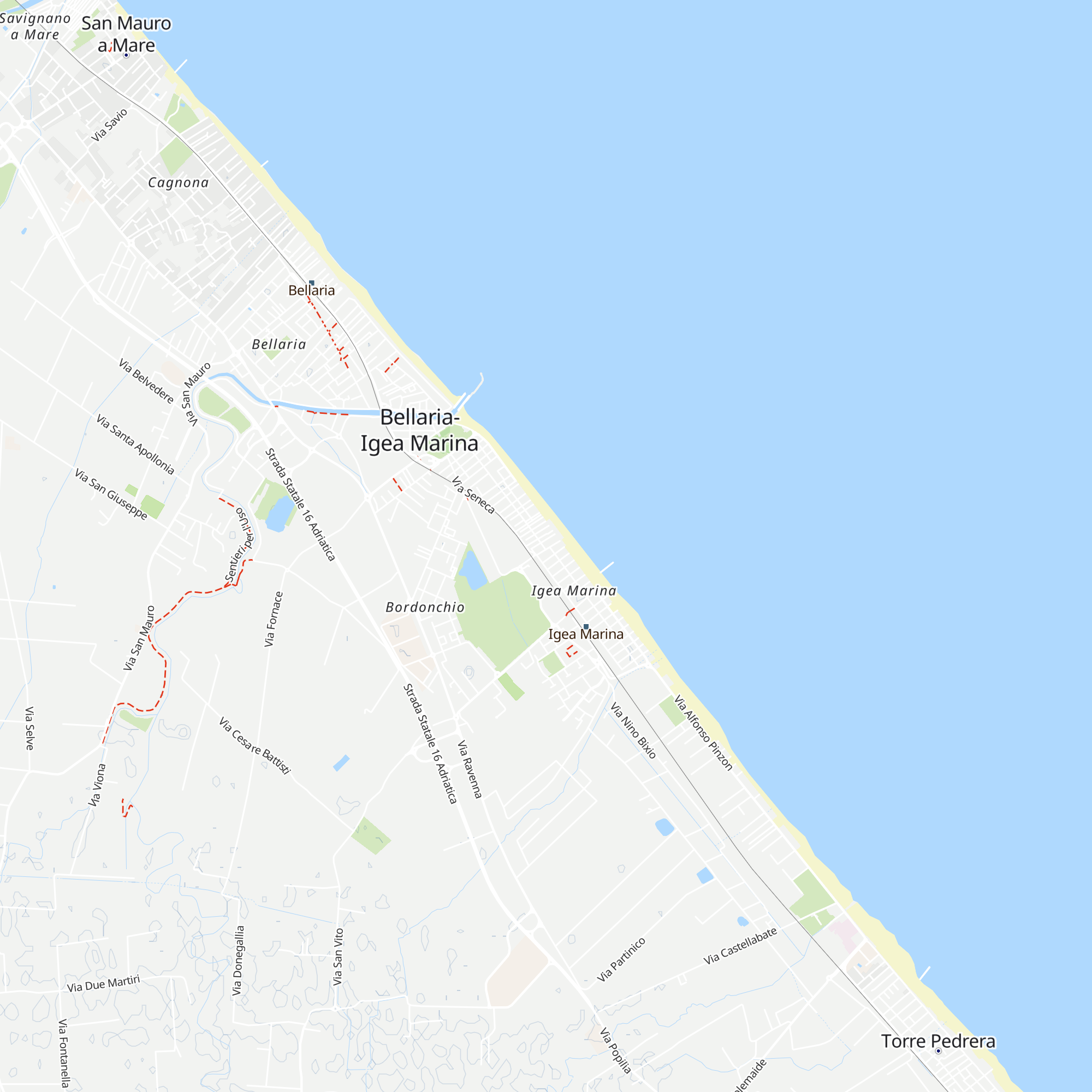 Igea Marina Welcome Room map