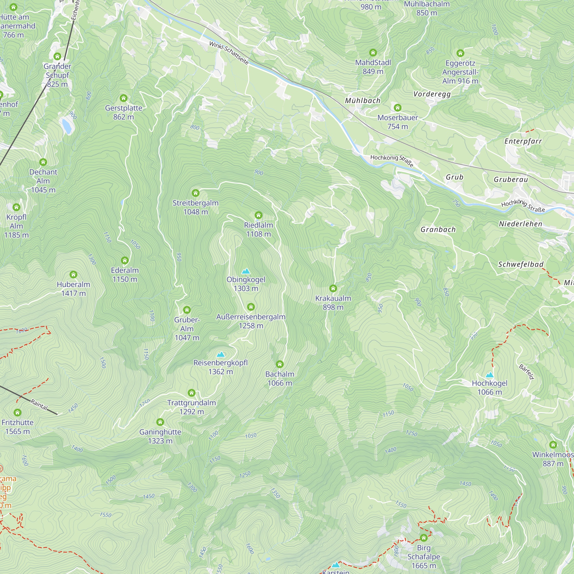 Steineggalm map