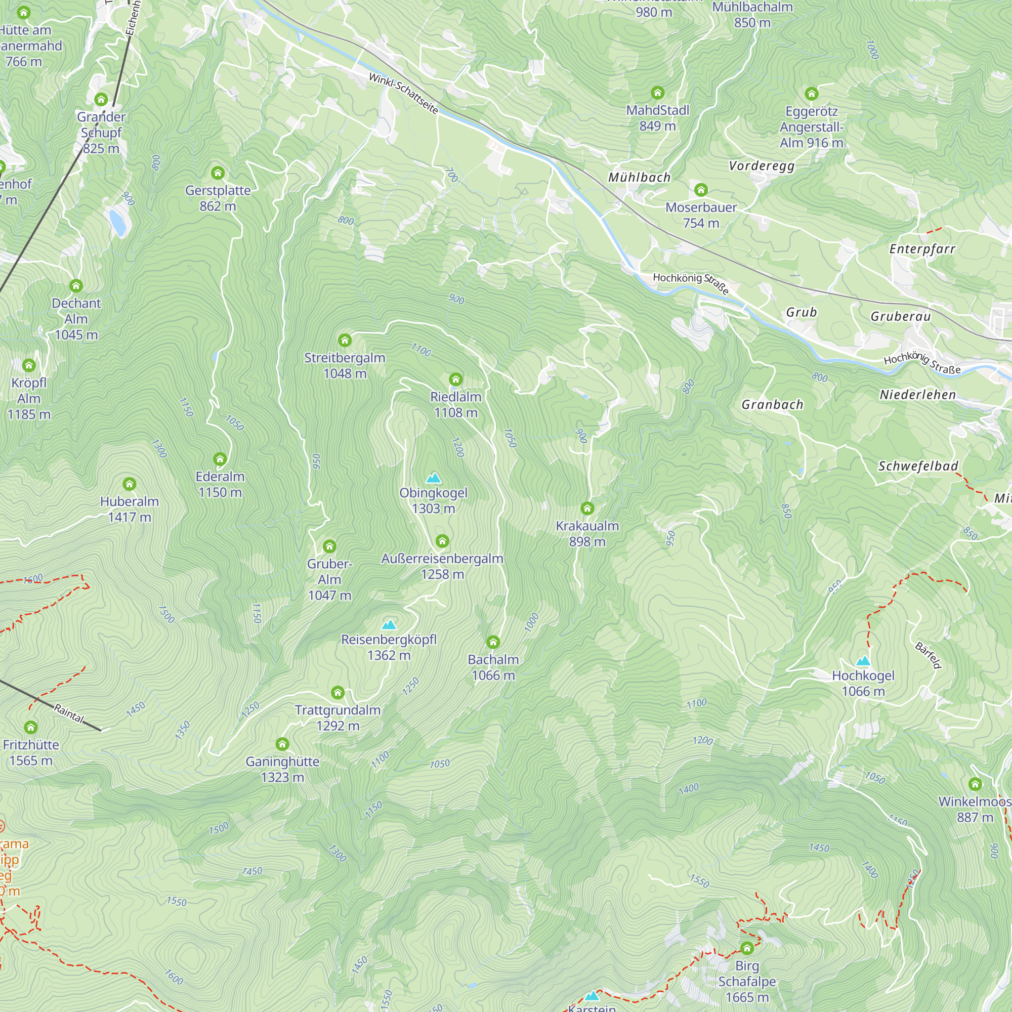 Steineggalm map