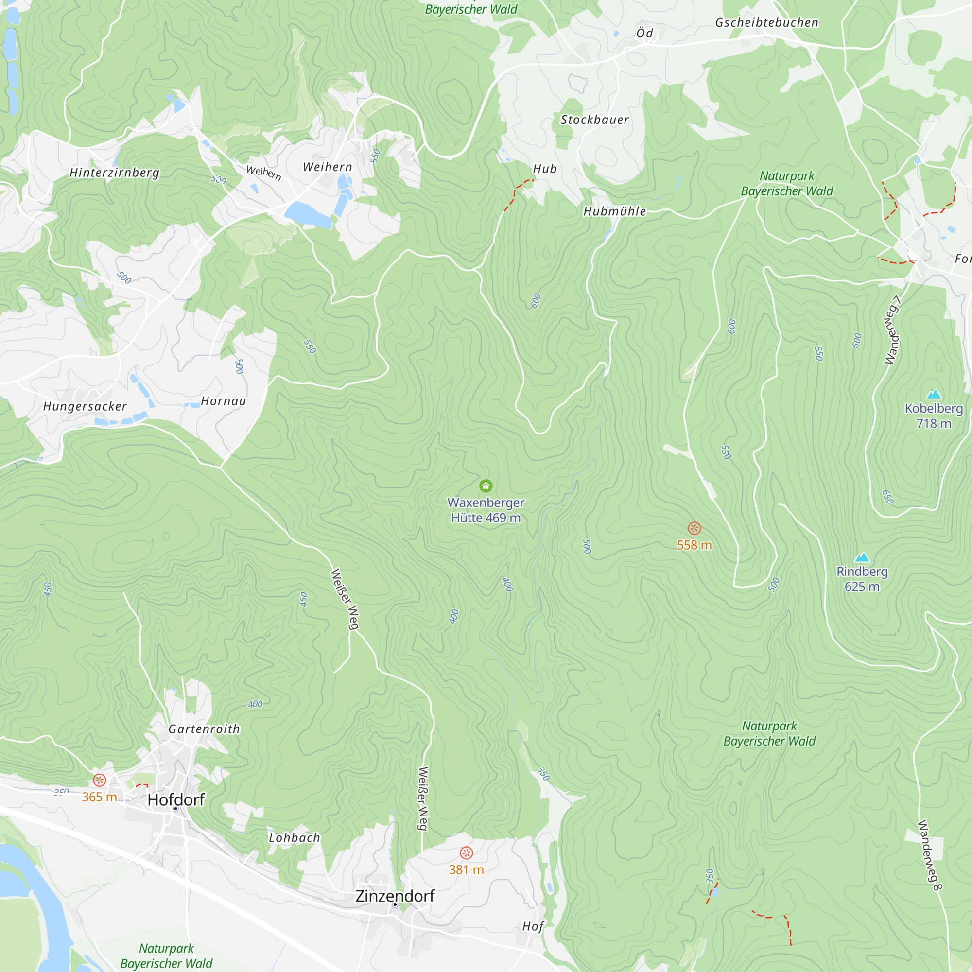 Waxenberger Hütte map