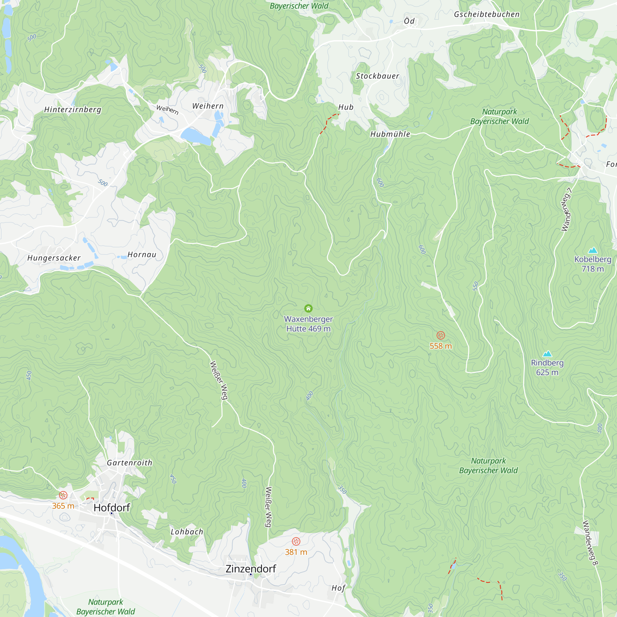Waxenberger Hütte map