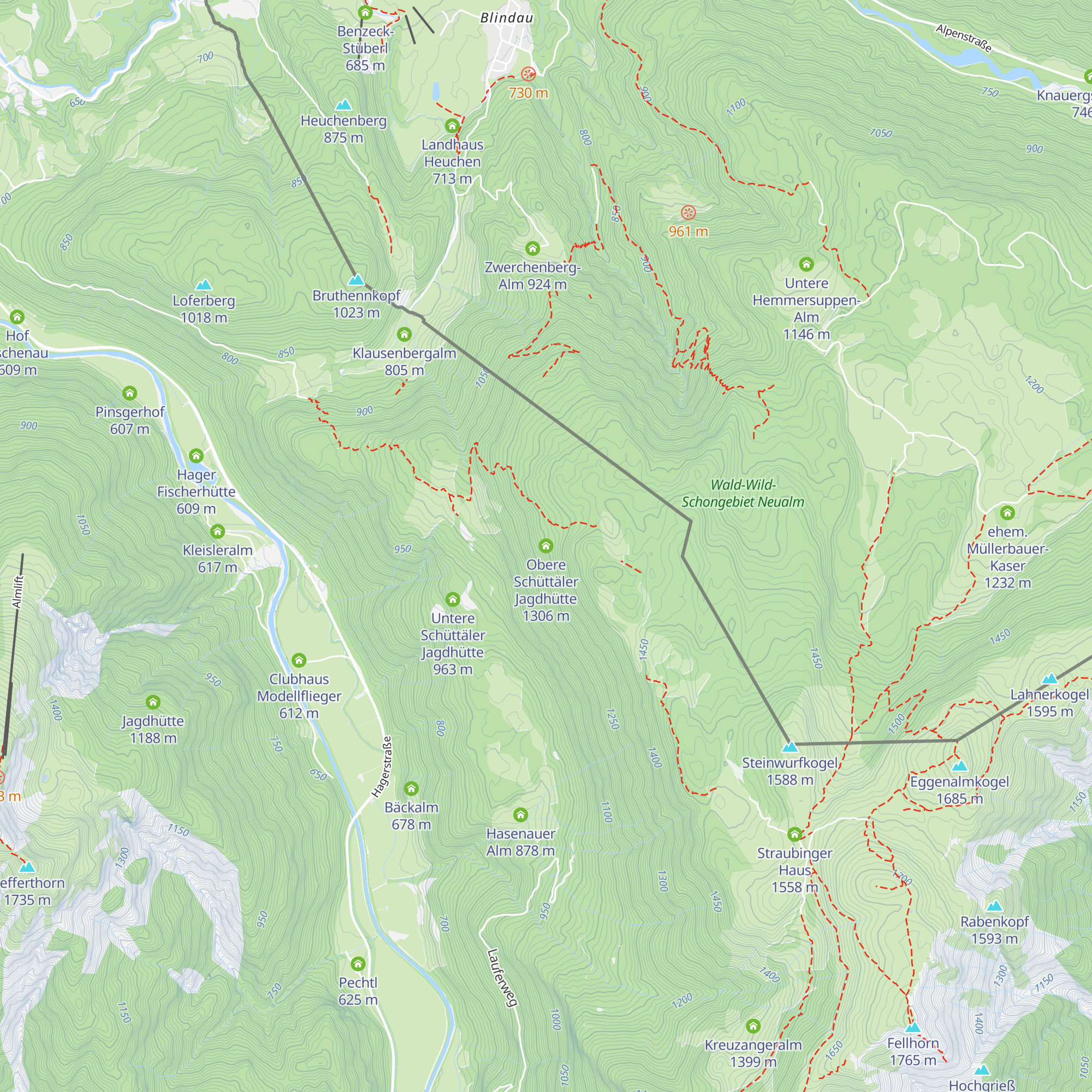 Obere Schüttäler Jagdhütte map
