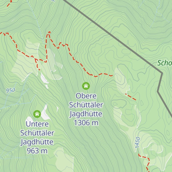 Map of Obere Schüttäler Jagdhütte