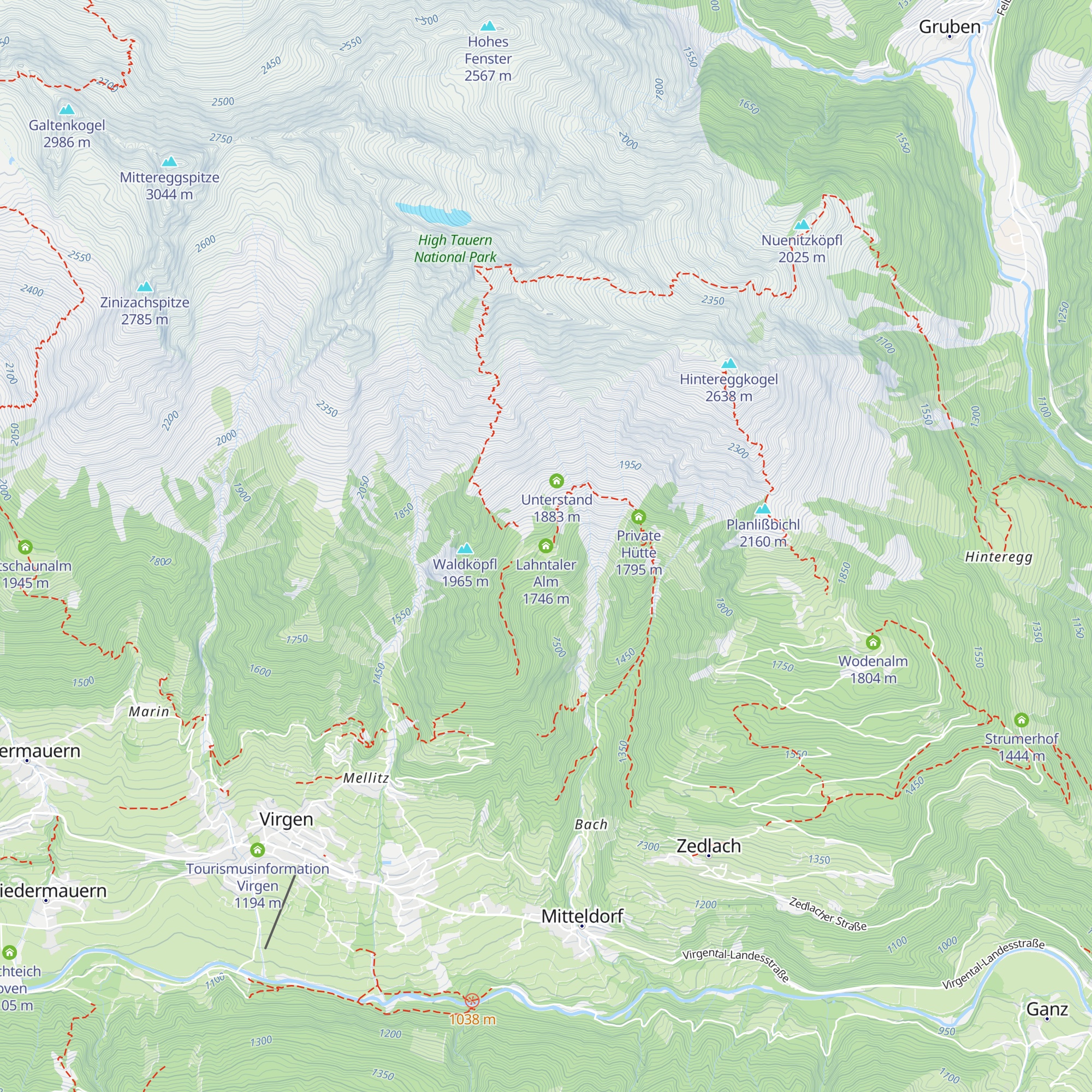 Lahntaler Alm map