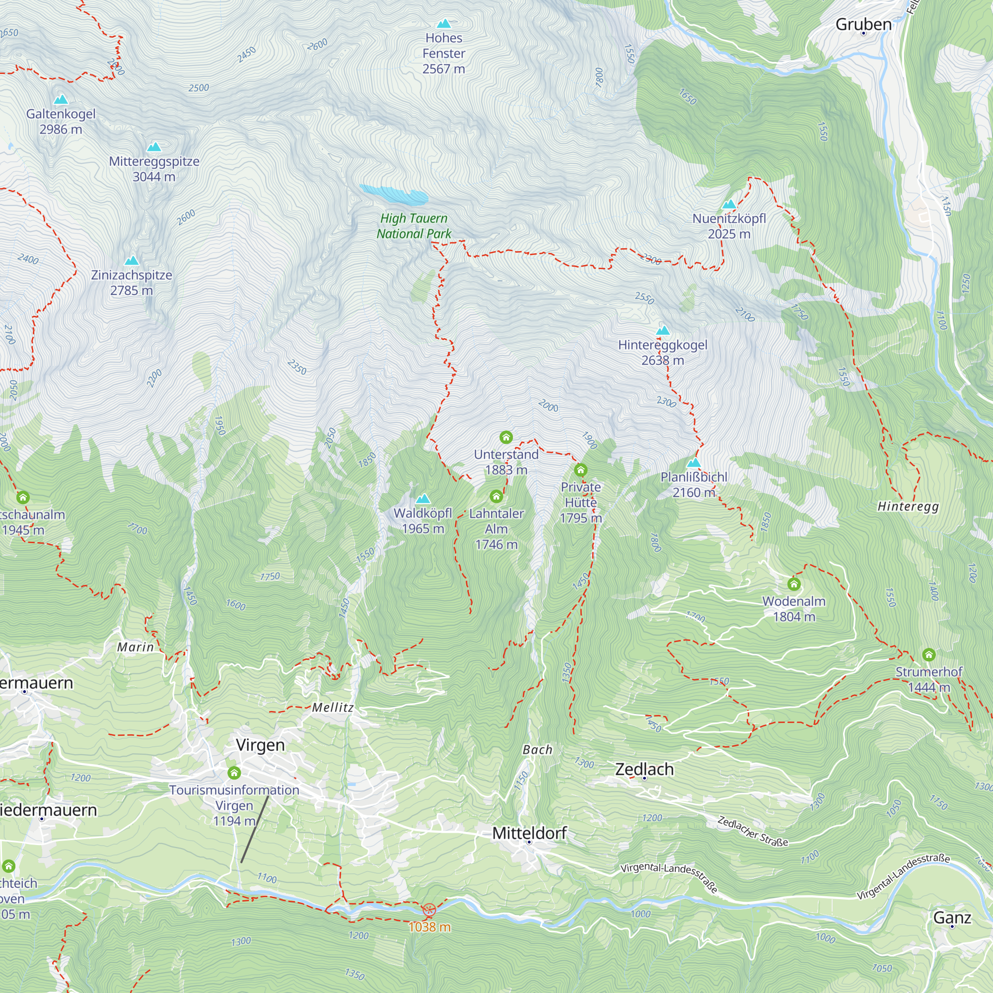 Lahntaler Alm map