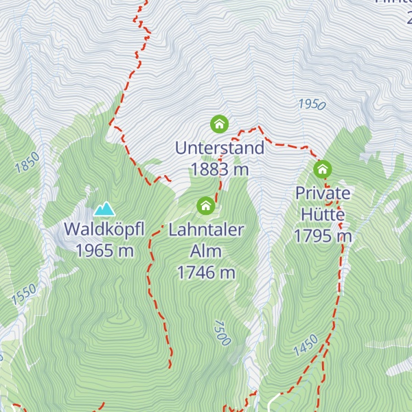 Map of Lahntaler Alm