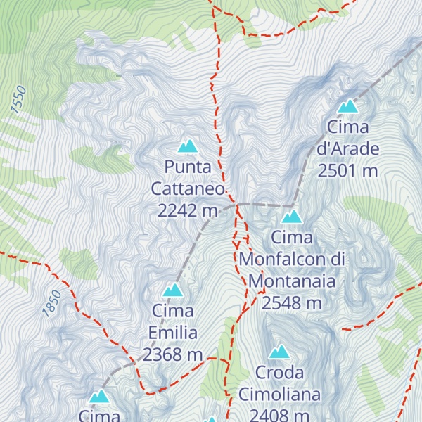 Map of Cima Both