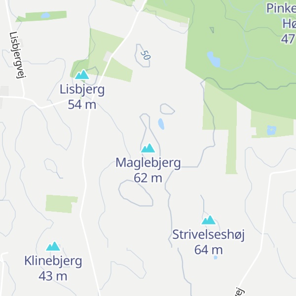 Map of Maglebjerg