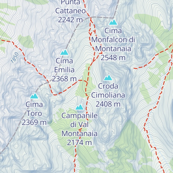 Map of Bivacco Giuliano Perugini