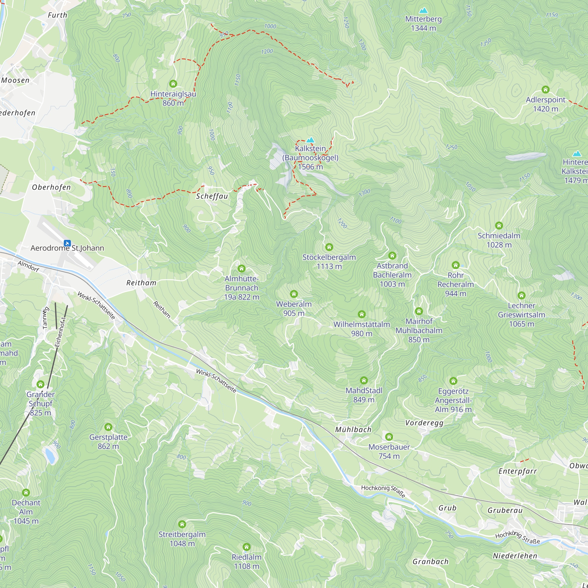 Weberalm map