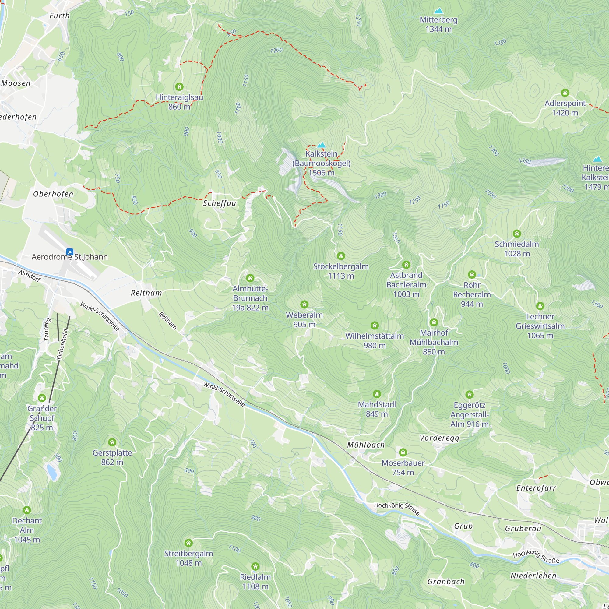 Weberalm map