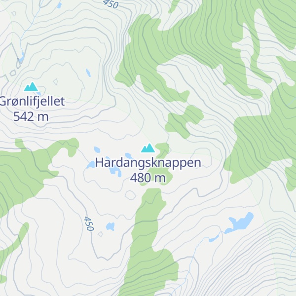 Map of Hardangsknappen