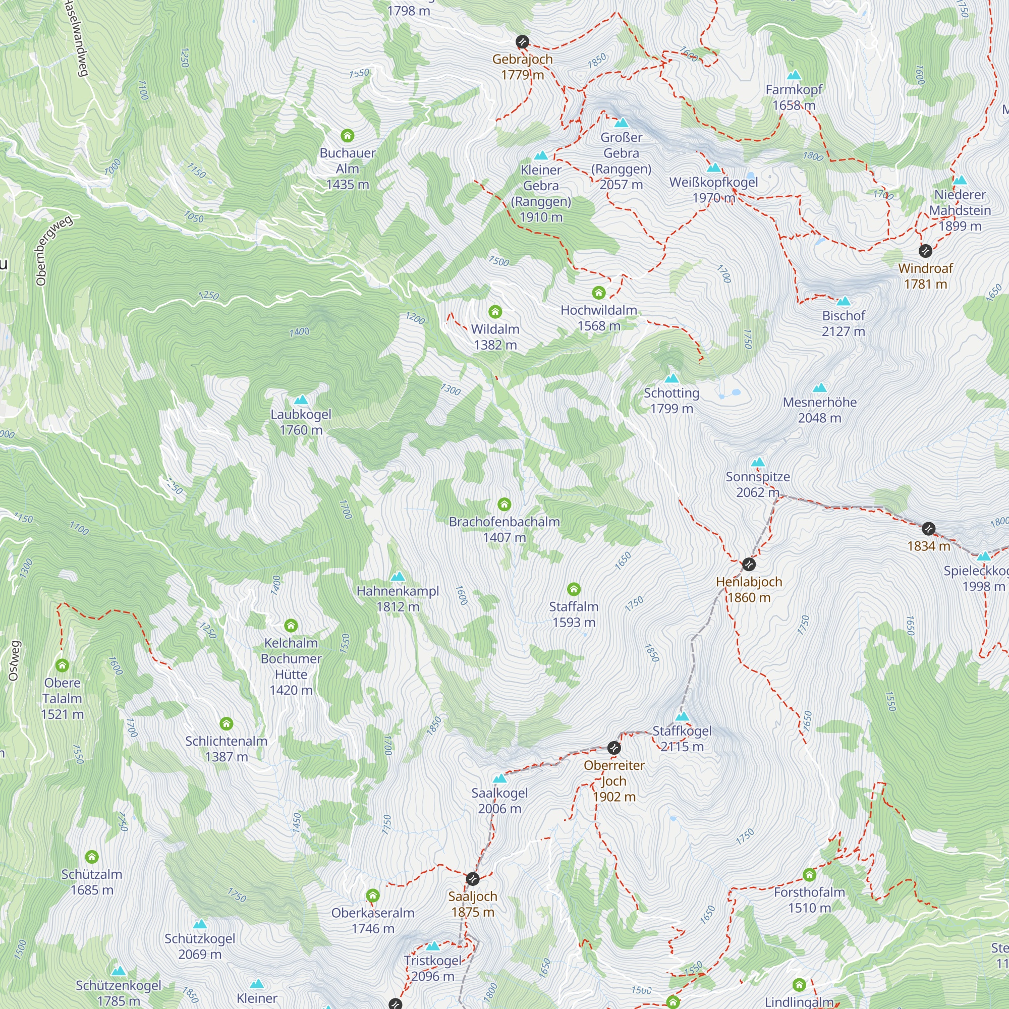 Brachofenbachalm map